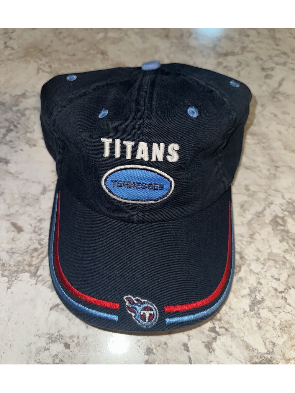 Game Day Tennessee Titans NFL Adjustable Cap Hat Navy/Light Blue/Red